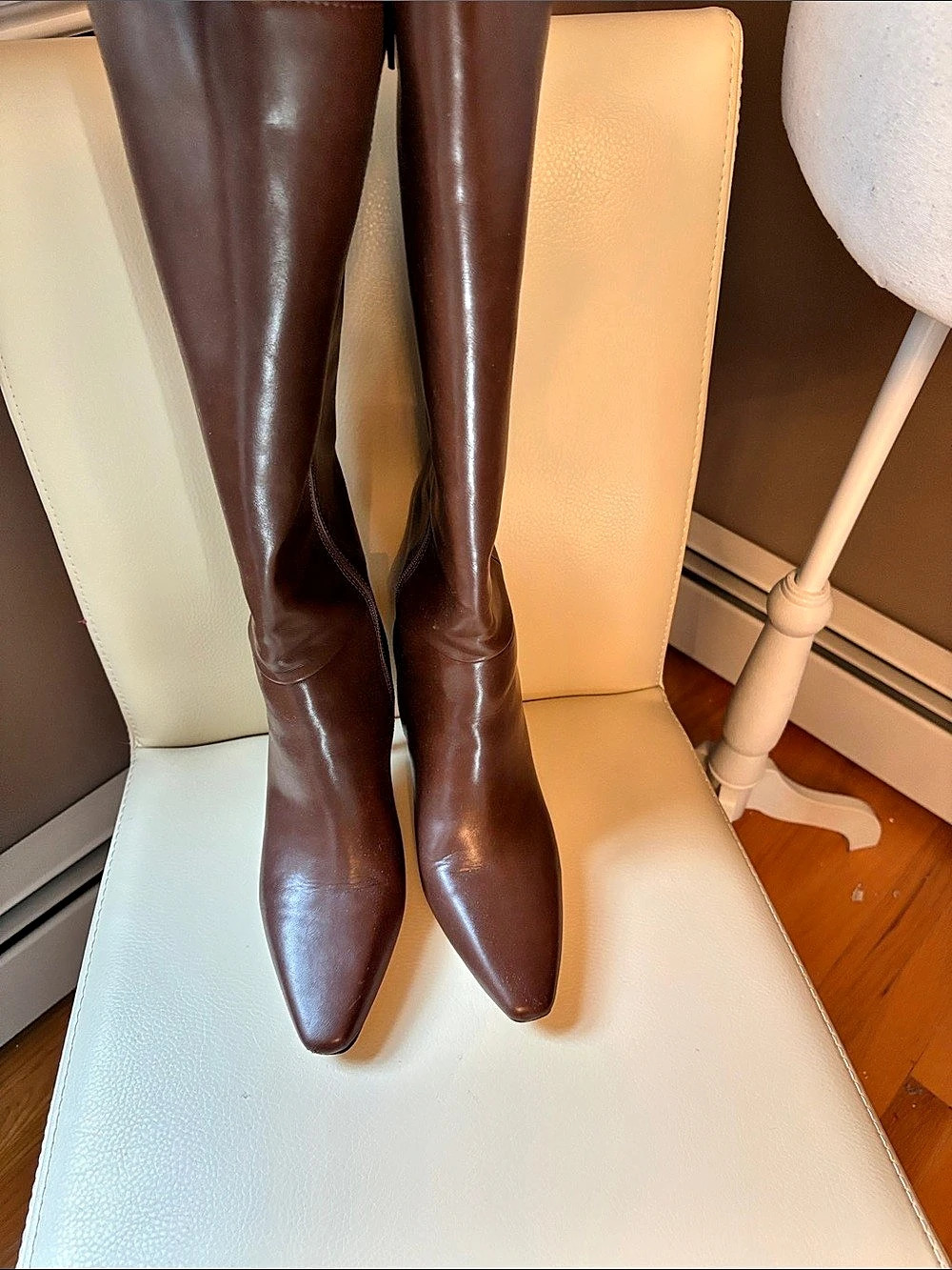Mix No. 6 Women's Over-the-Knee Boots Brown US 6- heel is 2 inches
Calf is 17 in